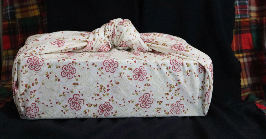 Reusable Furoshiki Gift Wrap: Red Honeydew