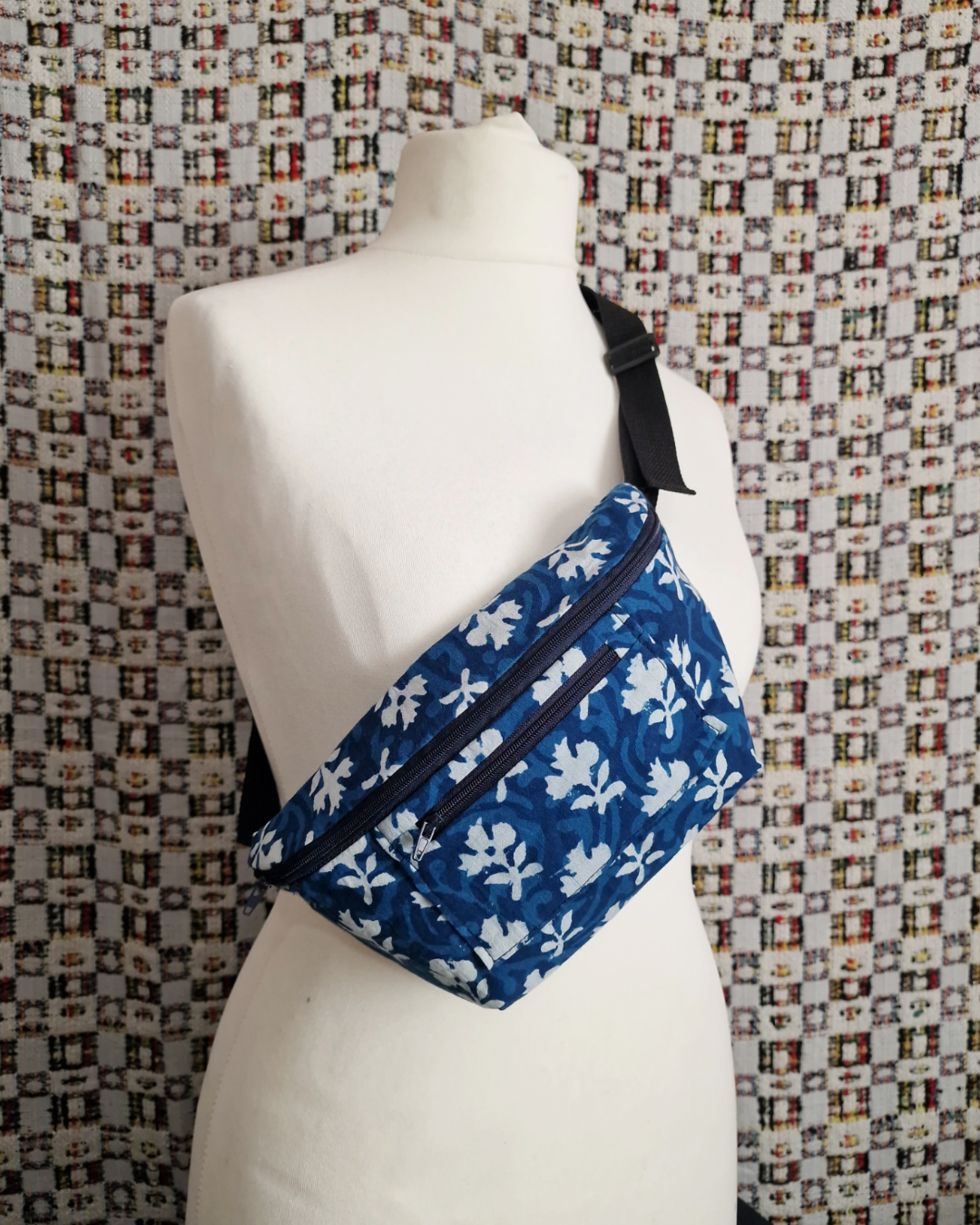 Indigo Upcycled Bum Bag