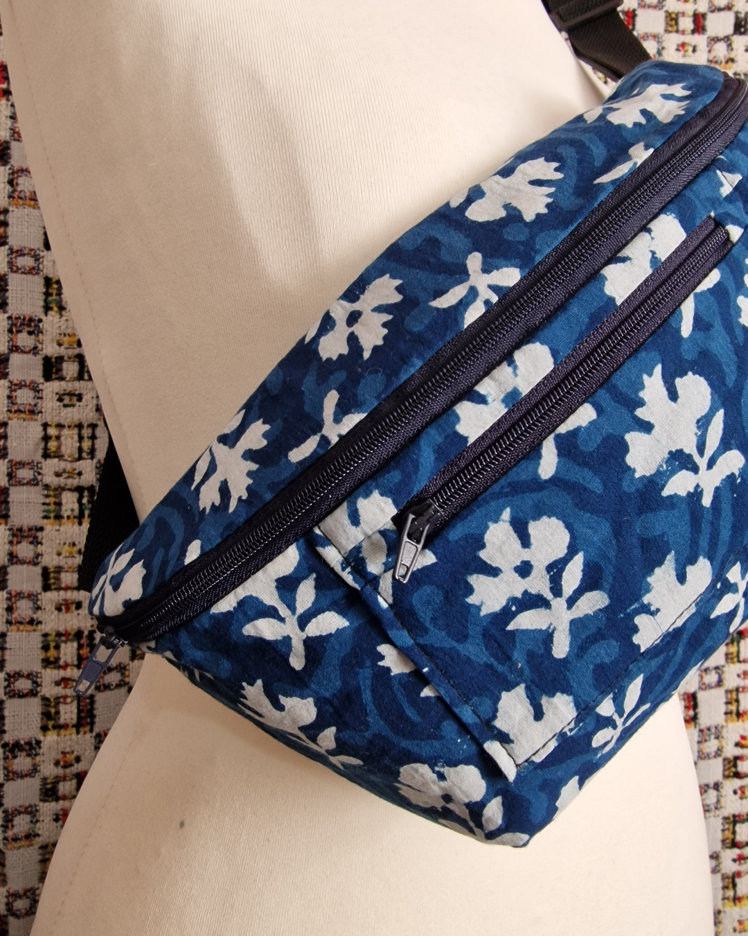 Indigo Upcycled Bum Bag