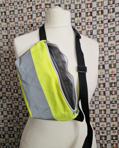 Hi-Vis Upcycled Bum Bag (Grey Lining)