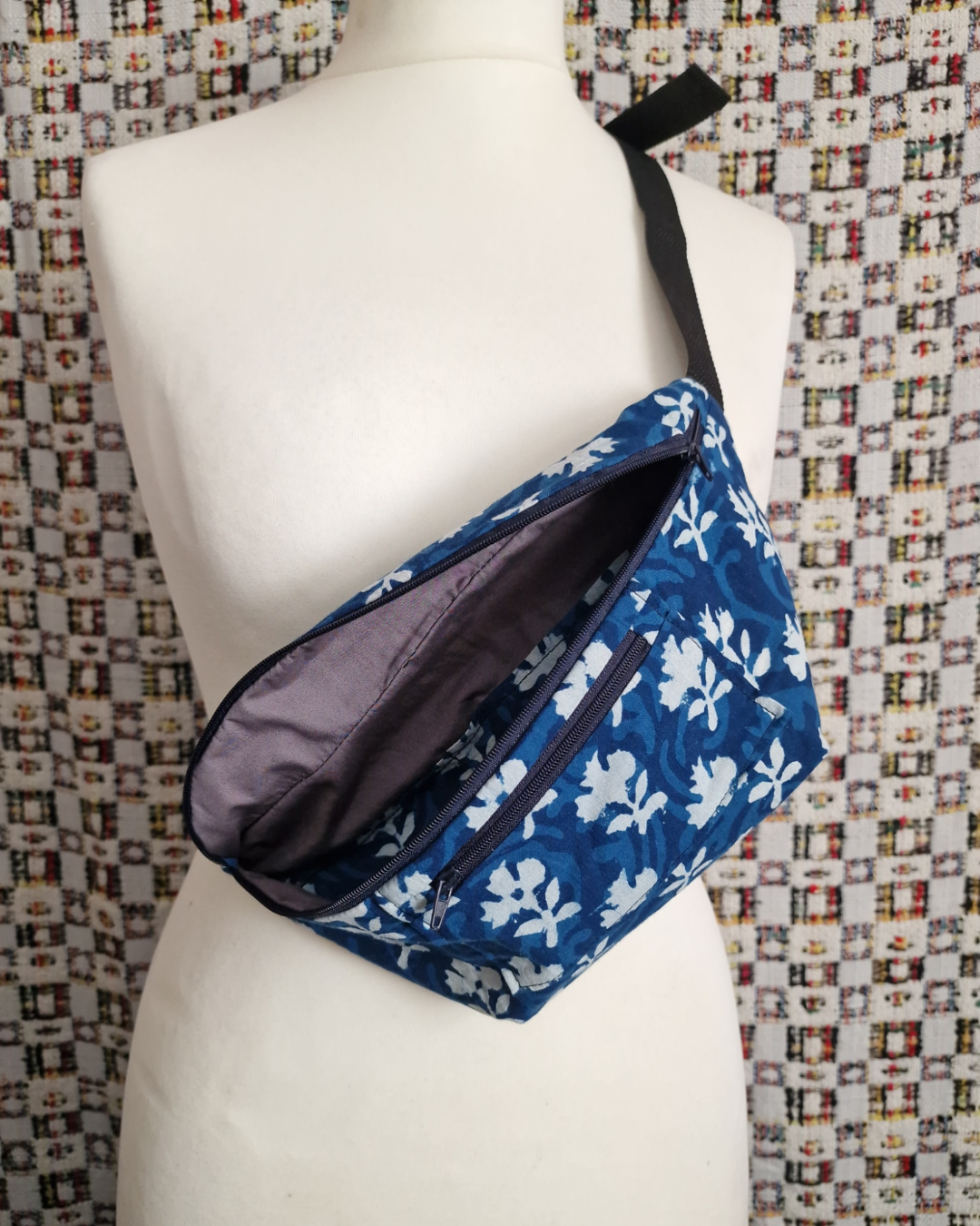 Indigo Upcycled Bum Bag