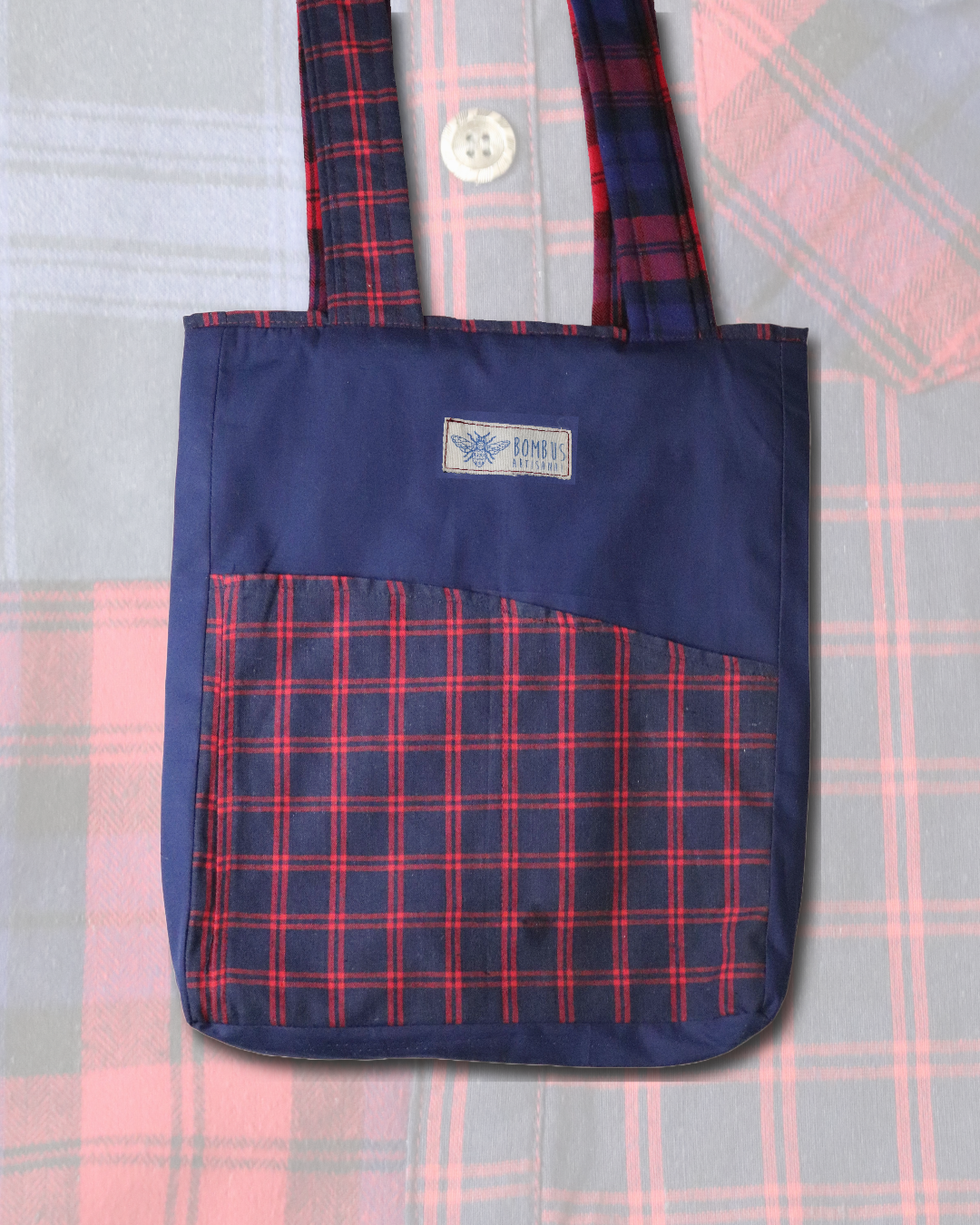 Mixed Shirts Upcycled Tote Bag