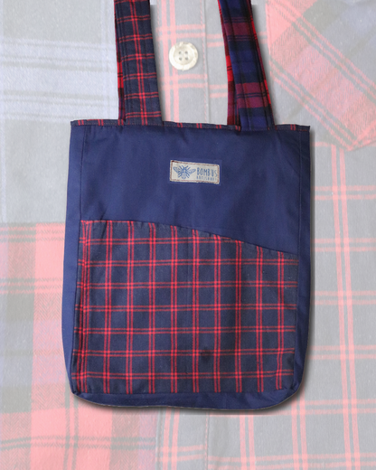 Mixed Shirts Upcycled Tote Bag