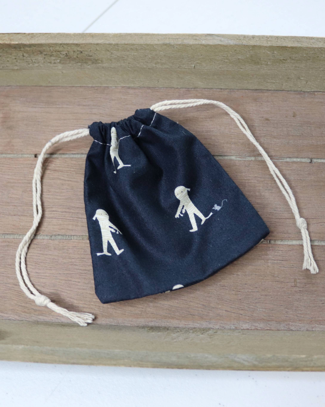 Mummies Print Drawstring Bag