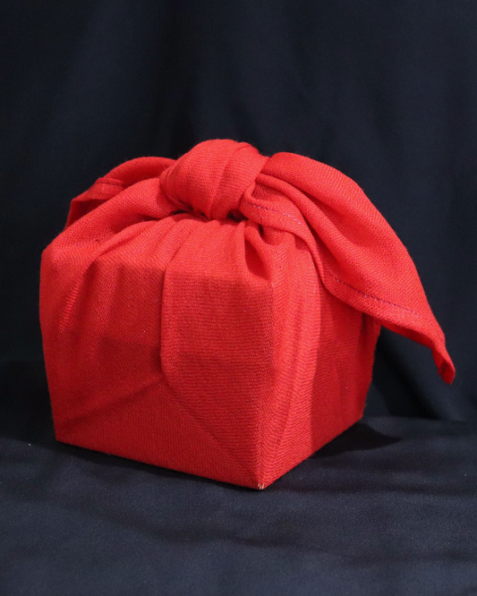 Reusable Furoshiki Gift Wrap: Bright Red