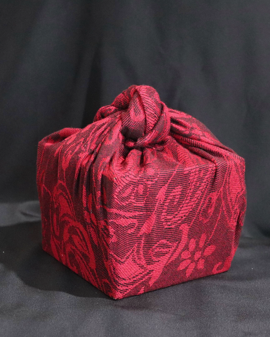 Reusable Furoshiki Gift Wrap: Dark Red