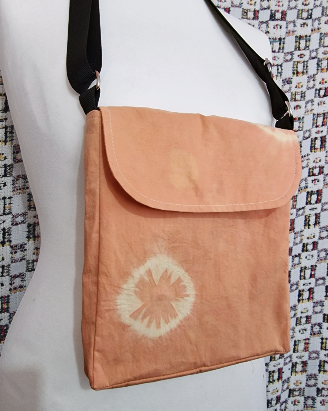 Orange Natural Dye Satchel Bag