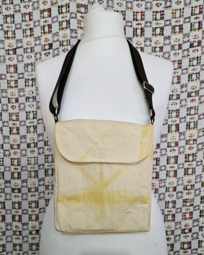 Yellow Natural Dye Satchel Bag