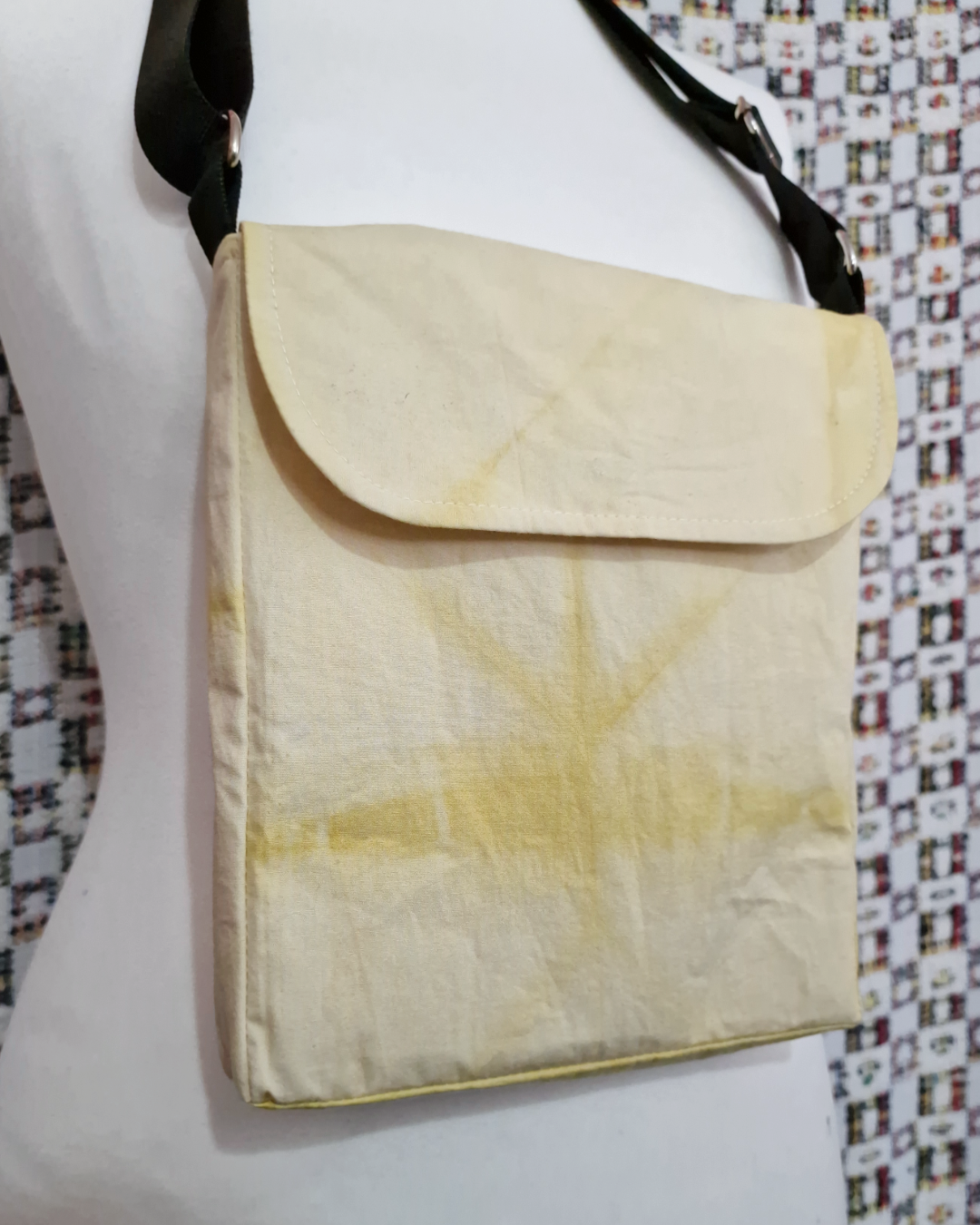 Yellow Natural Dye Satchel Bag