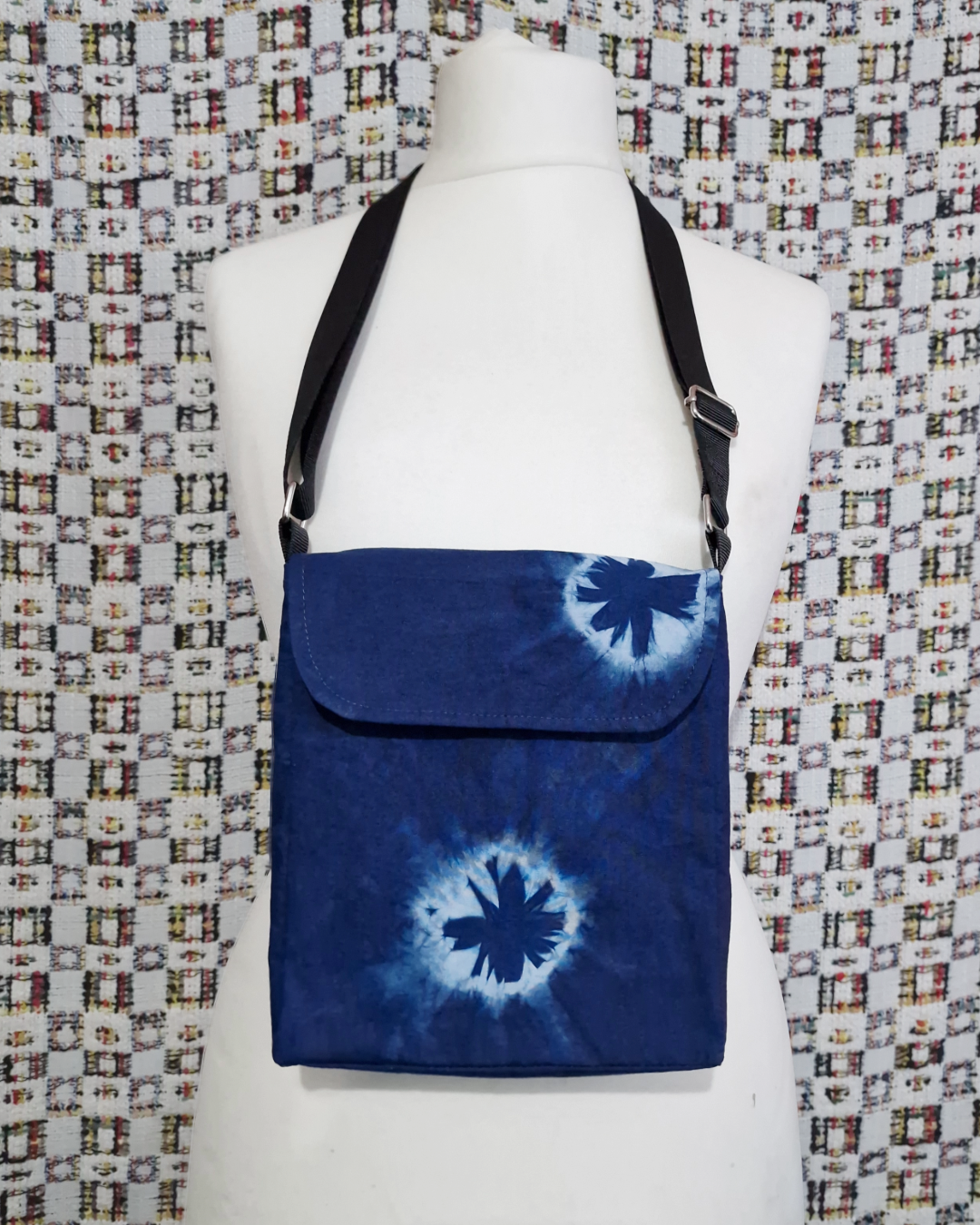 Blue Natural Dye Satchel Bag