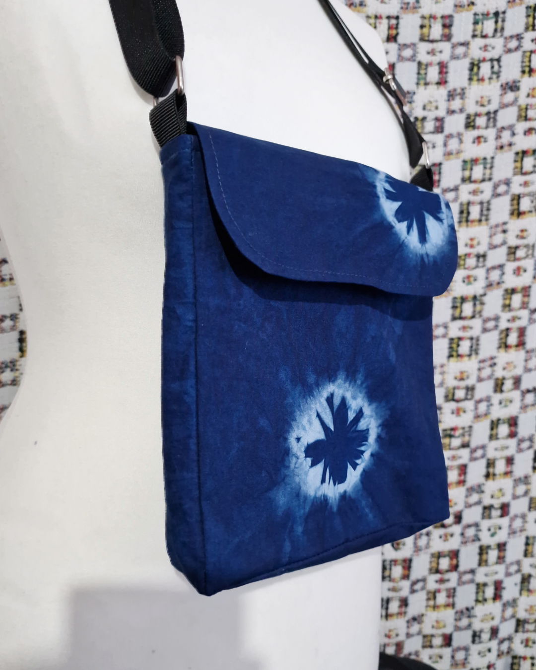 Blue Natural Dye Satchel Bag