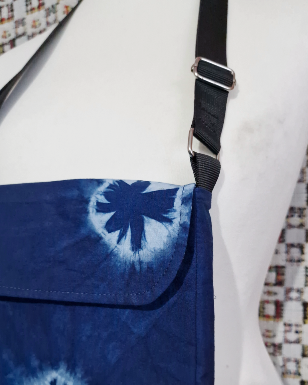 Blue Natural Dye Satchel Bag