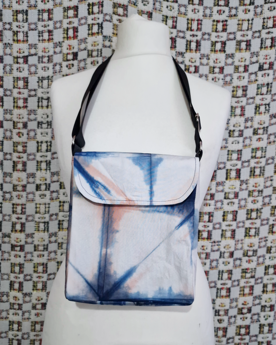 Indigo Natural Dye Satchel Bag