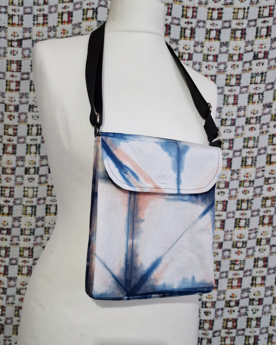 Indigo Natural Dye Satchel Bag