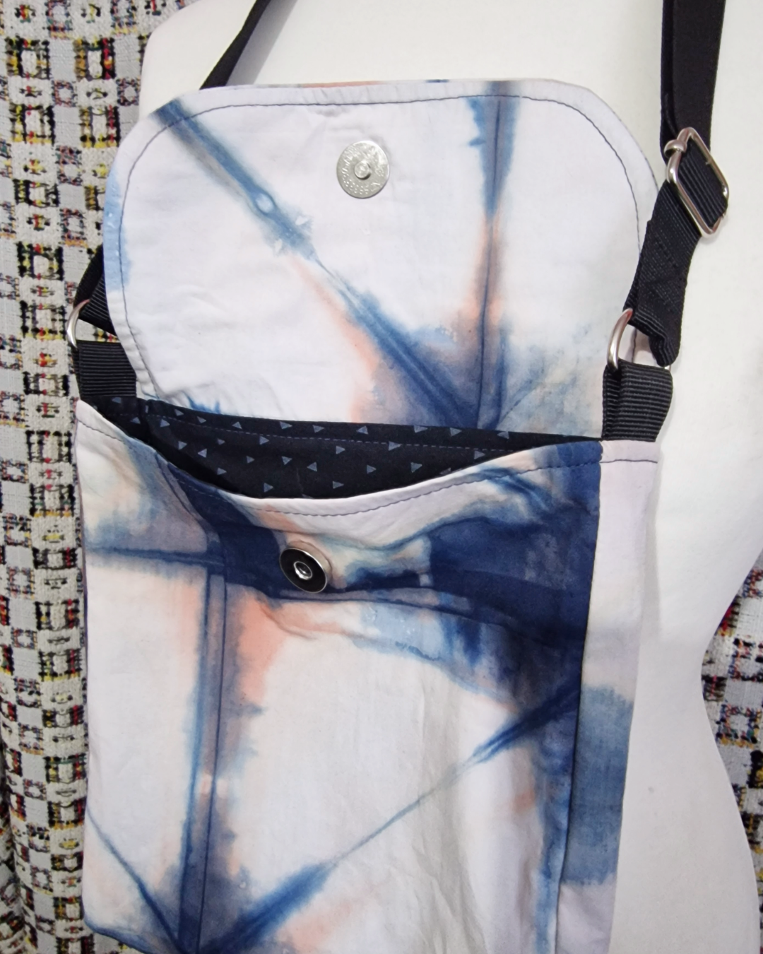 Indigo Natural Dye Satchel Bag