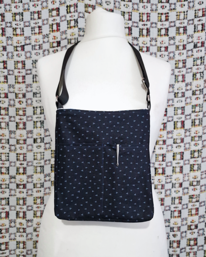 Indigo Natural Dye Satchel Bag