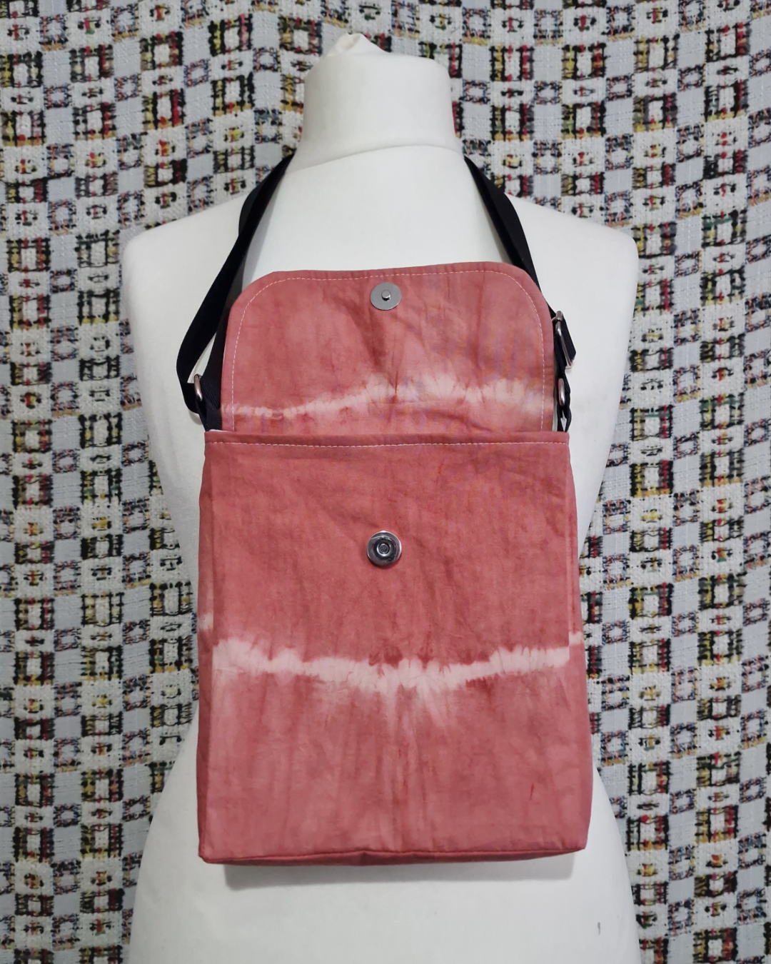 Red Natural Dye Satchel Bag