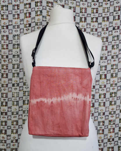 Red Natural Dye Satchel Bag