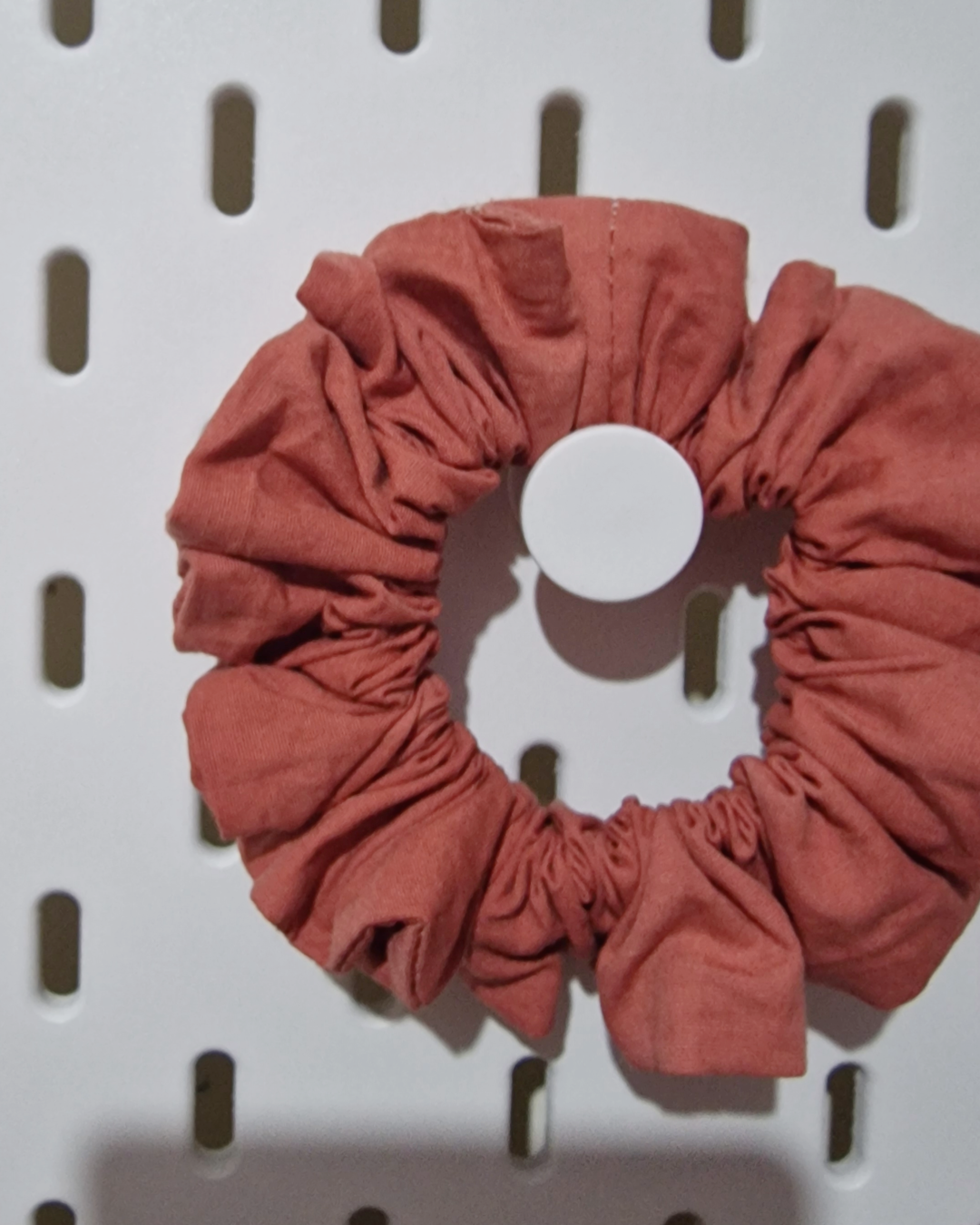 Hair Scrunchie: Naturally Dyed Red (Skinny)