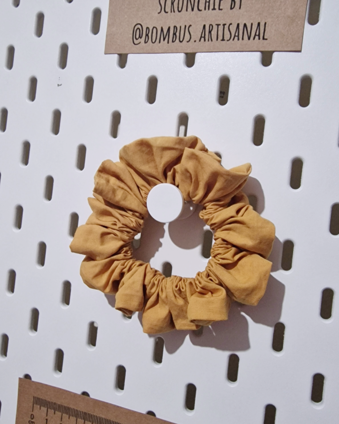 Hair Scrunchie: Naturally Dyed Orange (Skinny)