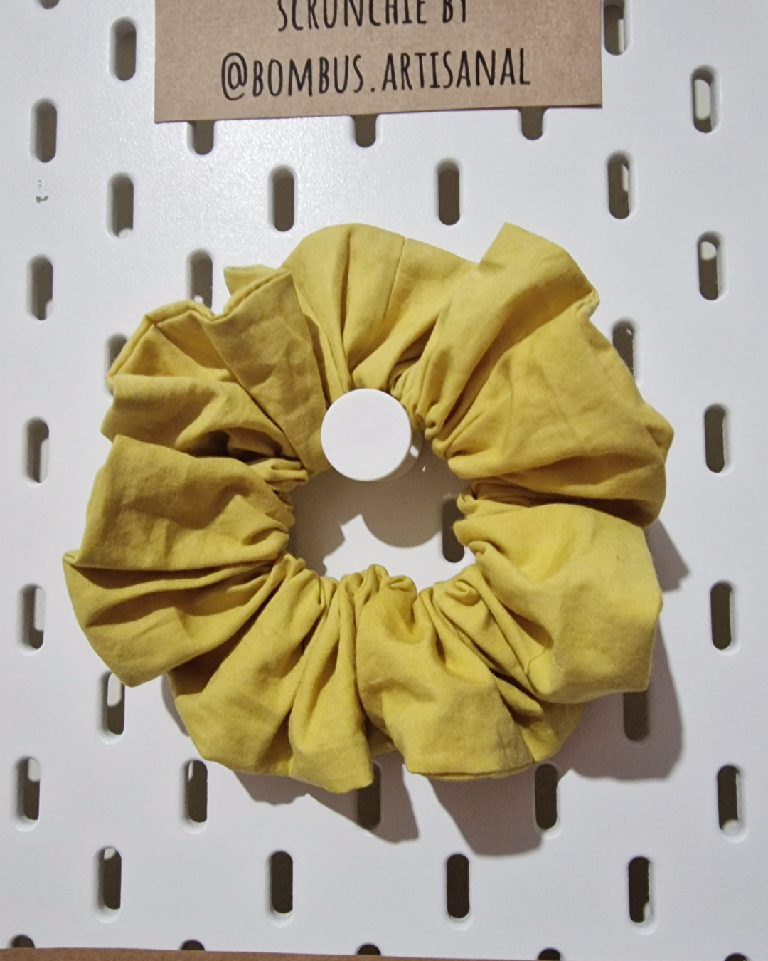 Hair Scrunchie: Naturally Dyed Yellow