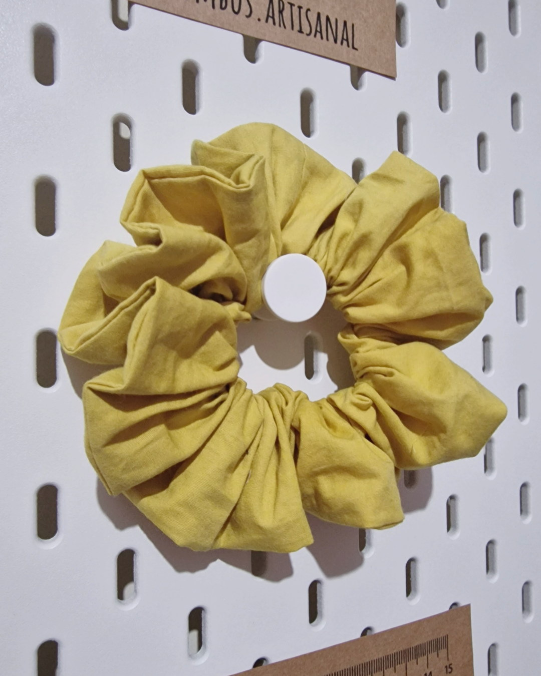 Hair Scrunchie: Naturally Dyed Yellow