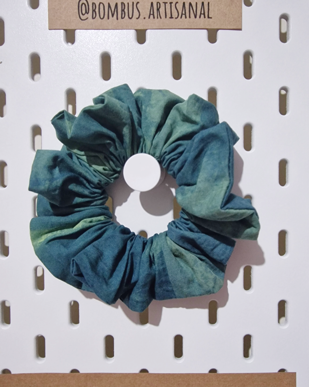 Hair Scrunchie: Naturally Dyed Green