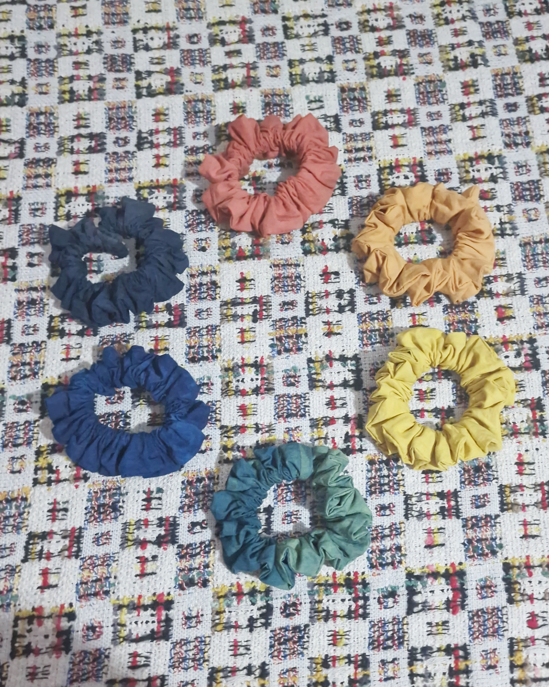 Hair Scrunchie: Rainbow Natural Dye Set (Skinny)