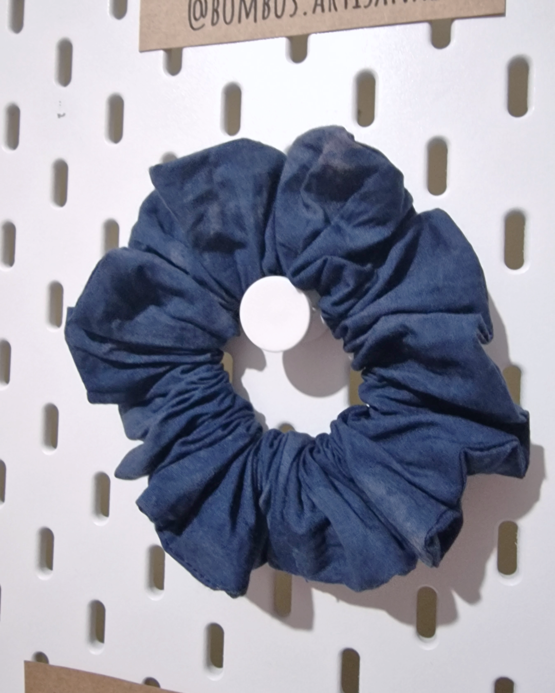 Hair Scrunchie: Naturally Dyed Indigo