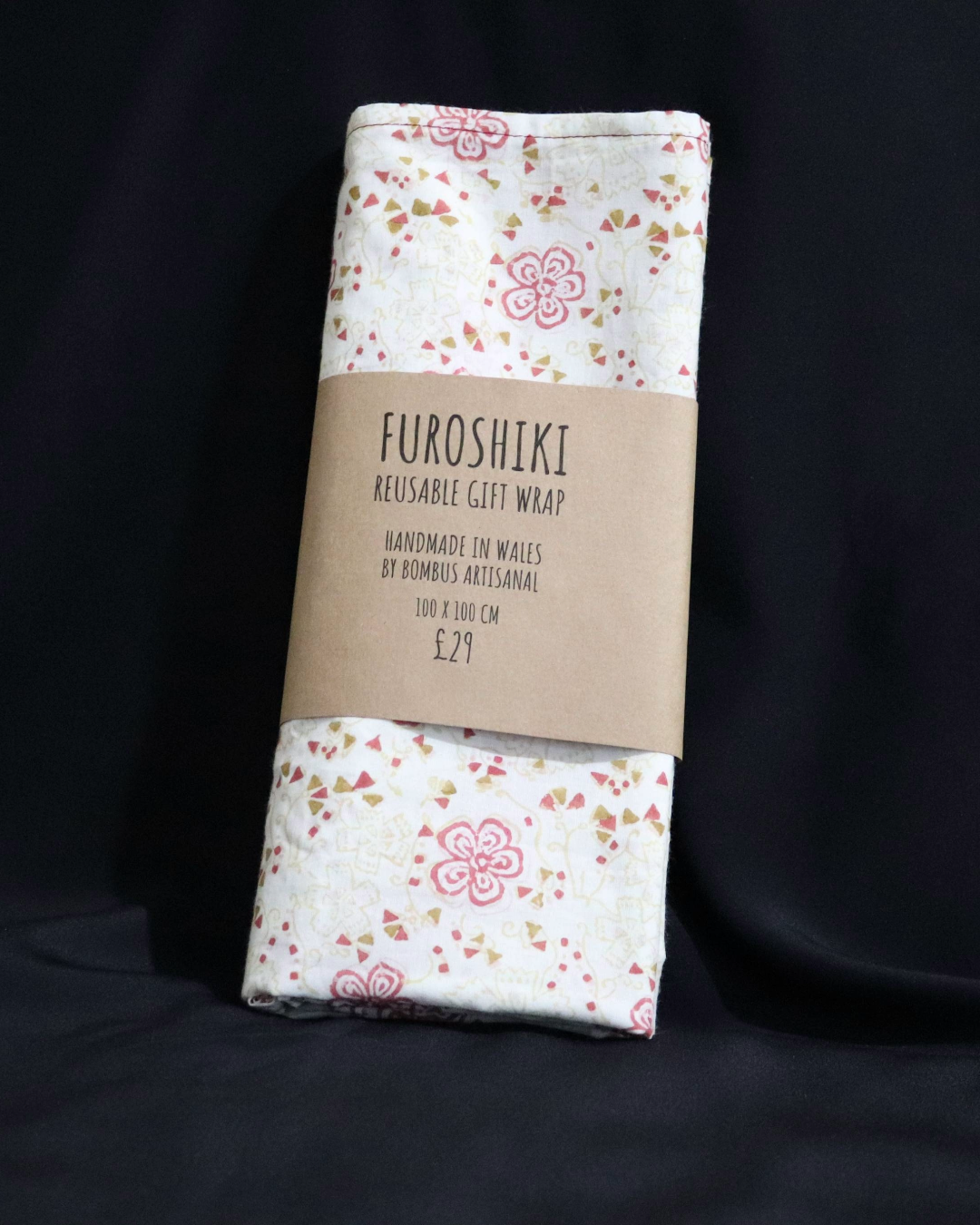 Reusable Furoshiki Gift Wrap: Red Honeydew