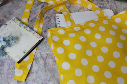 Yellow Polka Dot Tote Bag