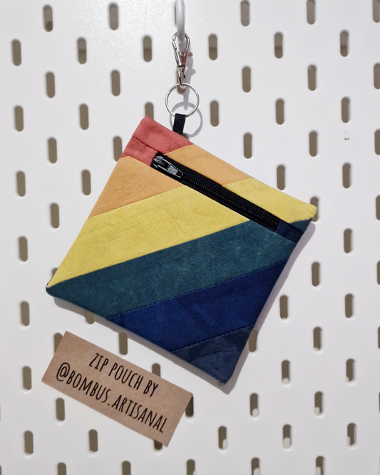 Pride Zip Pouch: Natural Dye Rainbow