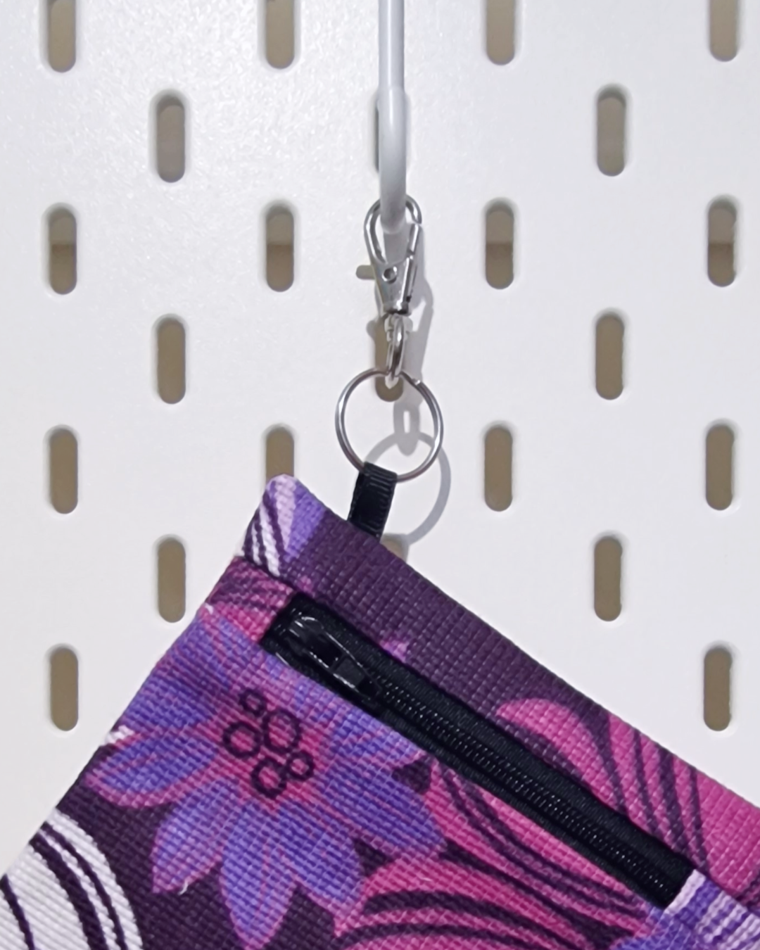 Zip Pouch: Purple Floral